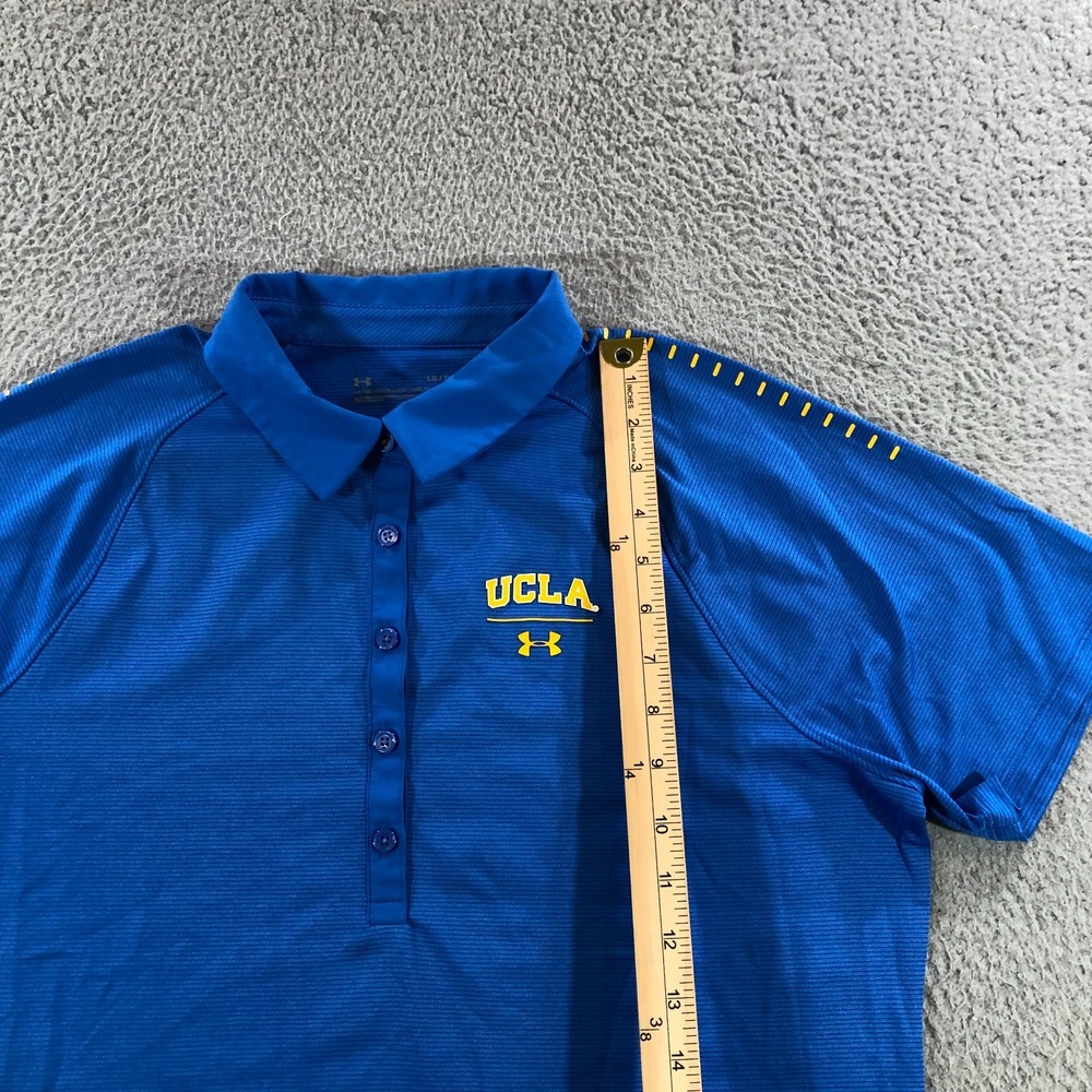 UCLA shirt womens L blue college logo under armour polo shirt - Picture 4 of 16